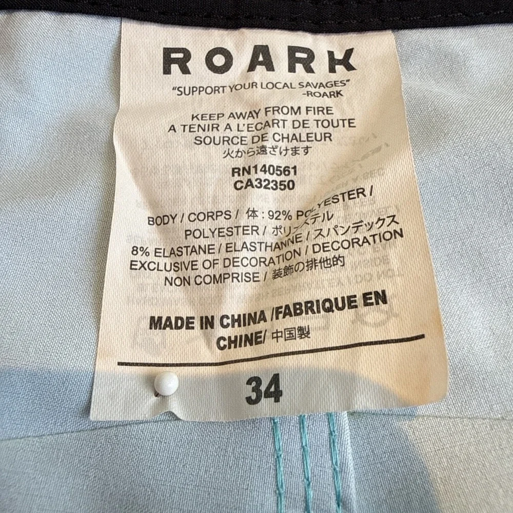 Savage Roark Revival Men's Board Shorts Size 34 Beach, Surf, Vacation, Cruise